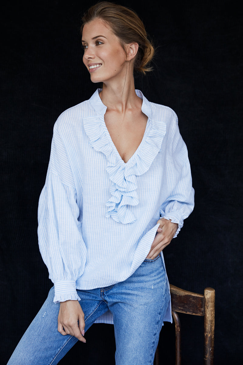 Cordelia Popover Blouse – HARSHMAN