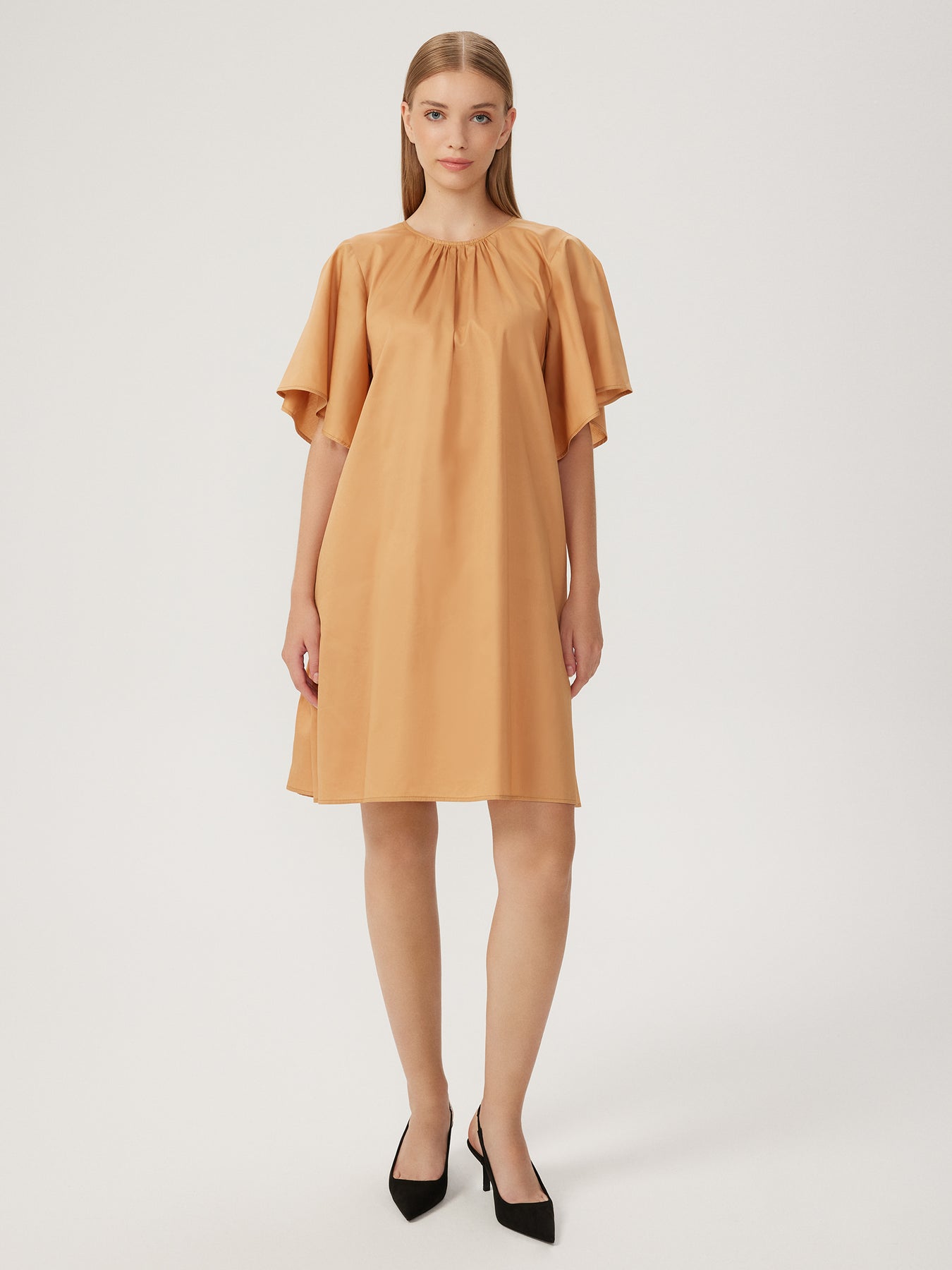 agata marine short dress Jitrois Women's Agatha Marine Stretch Suede Belted Mini Dress