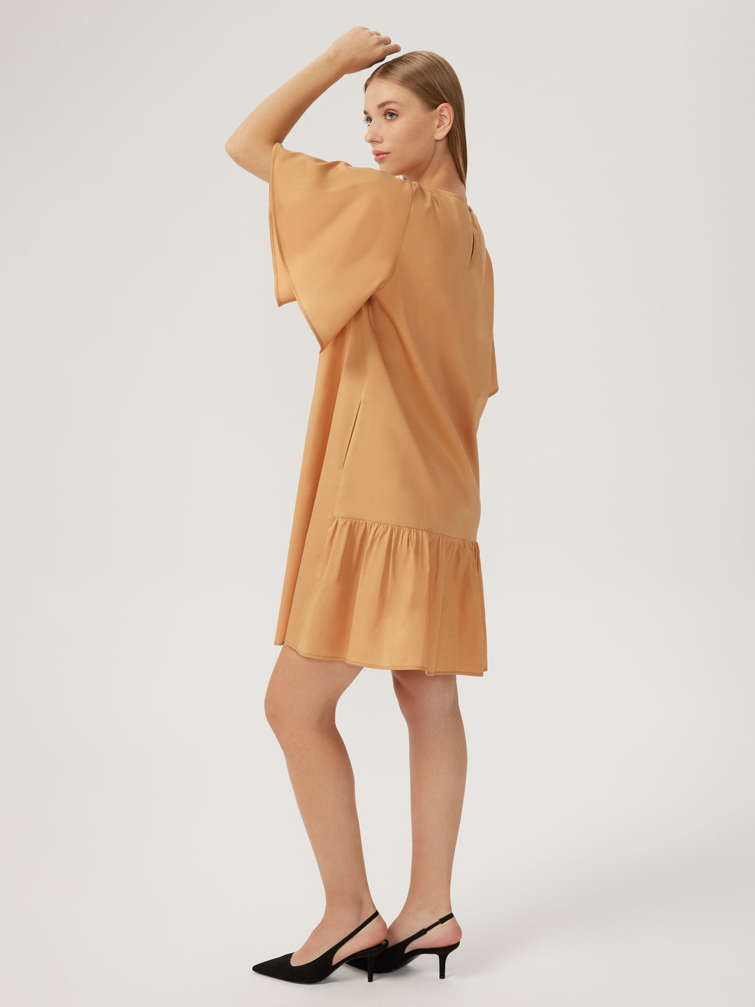 agata marine short dress Harshman Women's Plus Agata Cotton Dress - Black