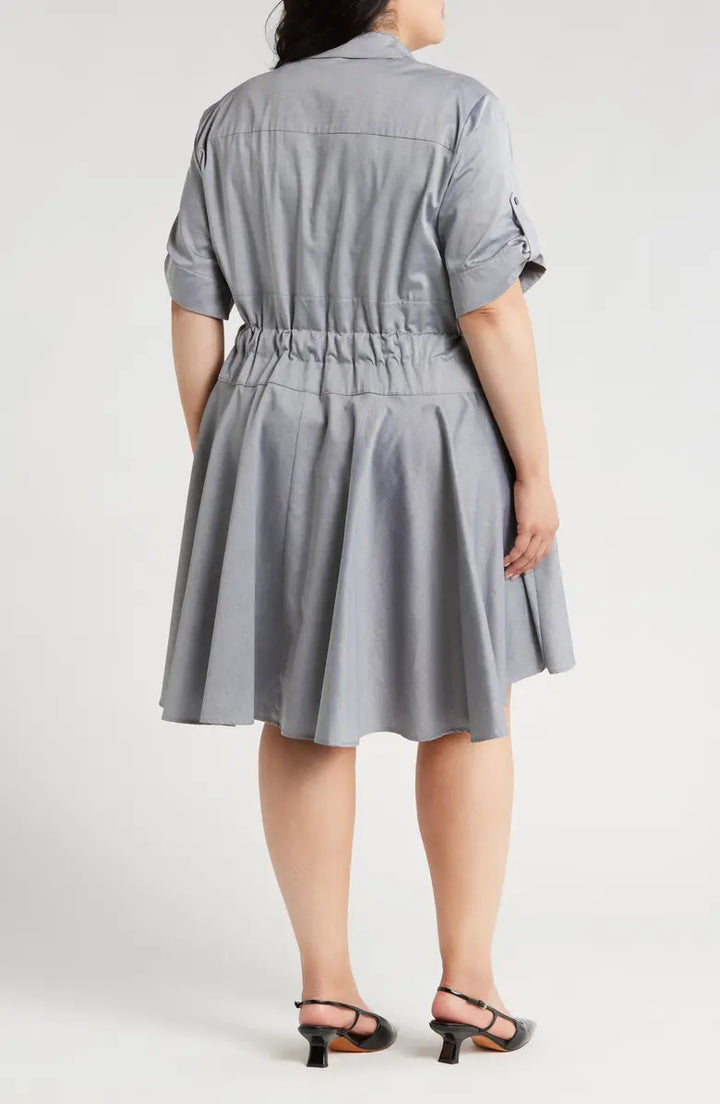 Meadow Cotton Heavy Twill Shirt Dress