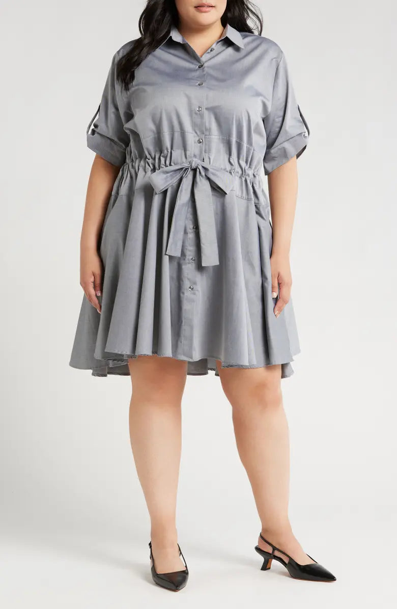 Meadow Cotton Heavy Twill Shirt Dress