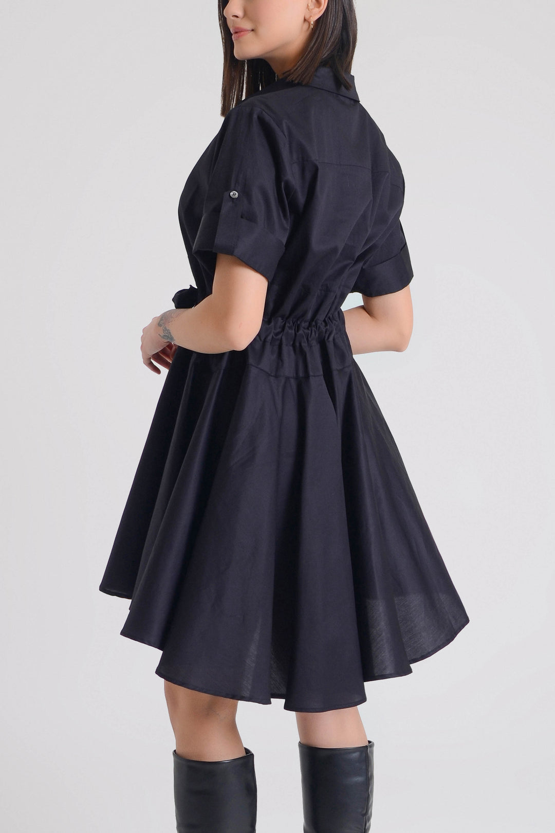 Meadow Cotton Twill Shirt Dress