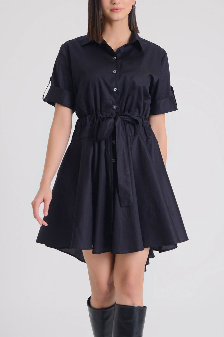 Meadow Cotton Twill Shirt Dress