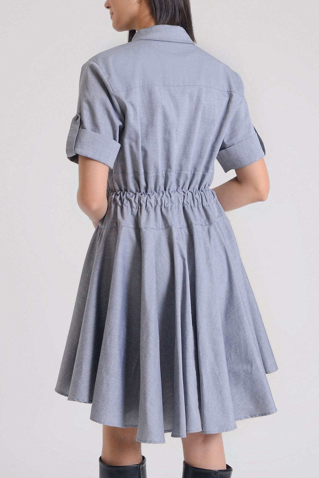 Meadow Cotton Heavy Twill Shirt Dress