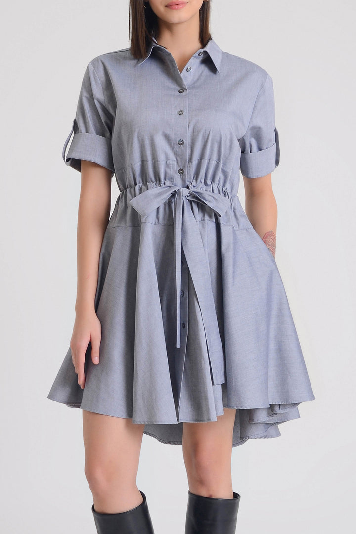 Meadow Cotton Heavy Twill Shirt Dress