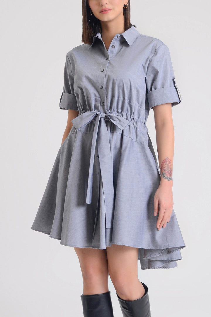 Meadow Cotton Heavy Twill Shirt Dress