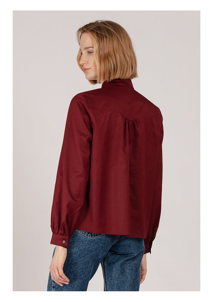 Maroon Blouse