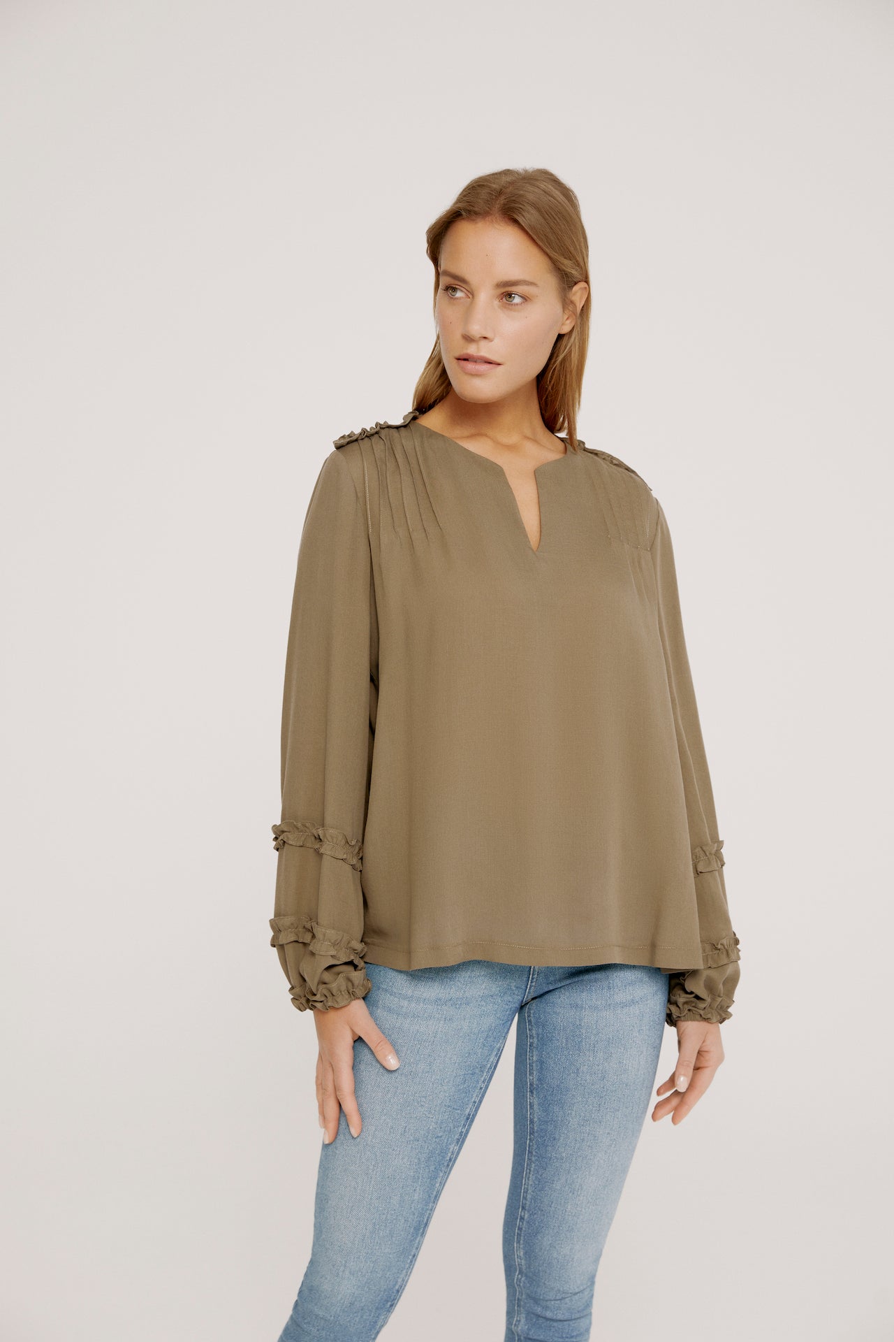 Rosario Cotton Voile Blouse - Black | Ovate