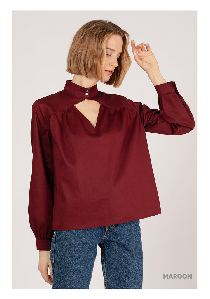 Maroon Blouse